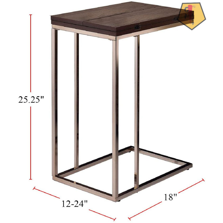 Mercer41 Jonae Solid Wood Top C Table End Table Wayfair Canada